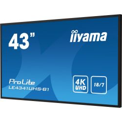 IIYAMA LE4341UHS-B1 Installed in a slim bezel, the iiyama LE4341UHS is a professional digital…