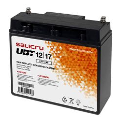 SALICRU 013BS000018 17 Ah / 12 V rechargeable AGM battery. Powerful and reliable back-up storage.