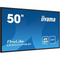 IIYAMA LE5041UHS-B1 iiyama LE5041UHS-B1. Product design: Flat screen for digital signage