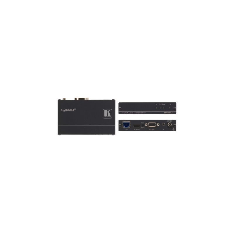 KRAMER 50-80572390 4K60 4:2:0 HDMI HDCP 2.2 transmitter with RS–232 and IR over HD BaseT long…