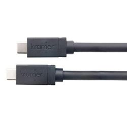 KRAMER 96-0219105 CA-U32/FF é um cabo USB-C(M) para USB-C(M), USB 3.2 Gen-2 Super Speed+ Active…