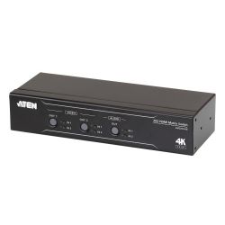 ATEN VM0202HB-AT-G The VM0202HB is a 2 x 2 true 4K HDMI matrix switch with audio de-embedder