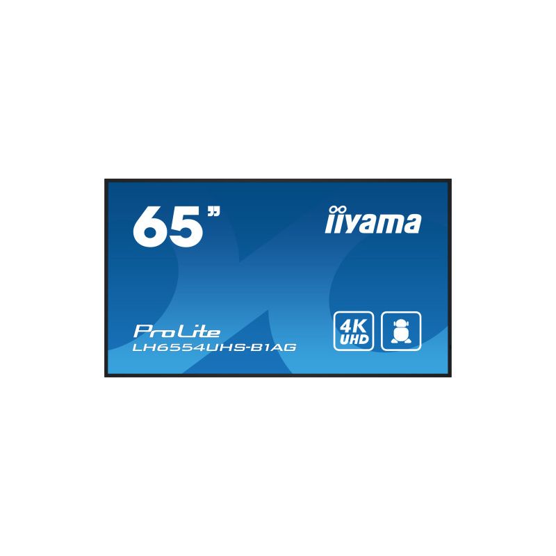 IIYAMA LH6554UHS-B1AG iiyama LH6554UHS-B1AG. Product design: Flat screen for digital signage
