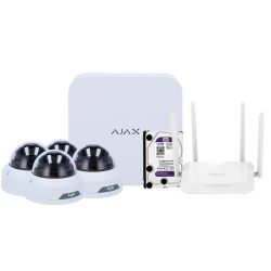 Ajax AJ-NVRKIT108T-2W - Kit de videovigilancia Ajax, Grabador Ajax de 8…