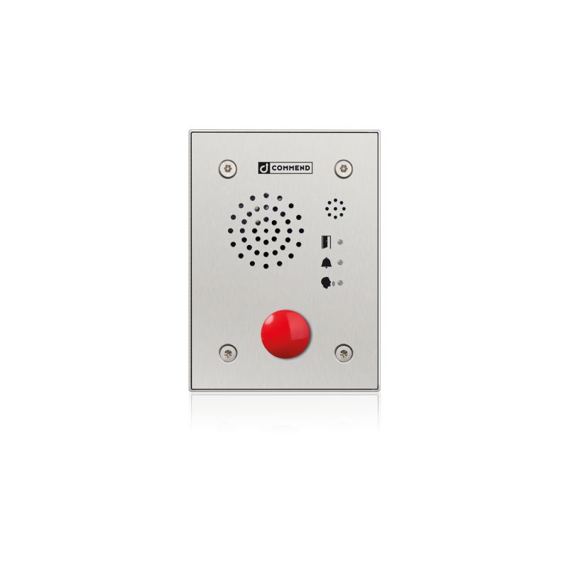 COMMEND Y-IB-AP962HTP-S Estación de llamada de emergencia antivandálica con botón de llamada de…