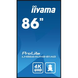 IIYAMA LH8664UHS-B1AG iiyama PROLITE. Design do produto: Quadro de cavalete digital
