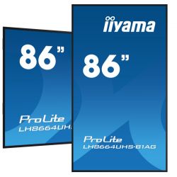 IIYAMA LH8664UHS-B1AG iiyama PROLITE. Conception du produit : tableau de chevalet numérique