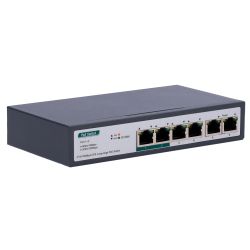 SW0604POE-800M-60W - Switch PoE, 4 puertos PoE+ FE + 2 GE Uplink, Velocidad…