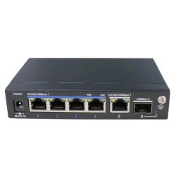 Utepo UTP3306TS-PSB PoE+ Switch 4 Gigabit ports + 1RJ45 Uplink…