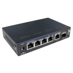 Utepo UTP3306TS-PSB PoE+ Switch 4 Gigabit ports + 1RJ45 Uplink…