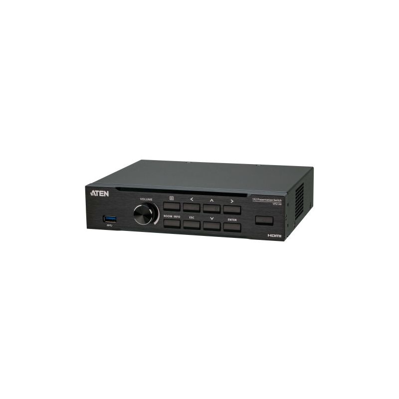ATEN VP2120-AT-G 1x Perfect Presentation Switch VP21201x 2XRT-0003G Infrared Receiver1x 2XRT-0112G…