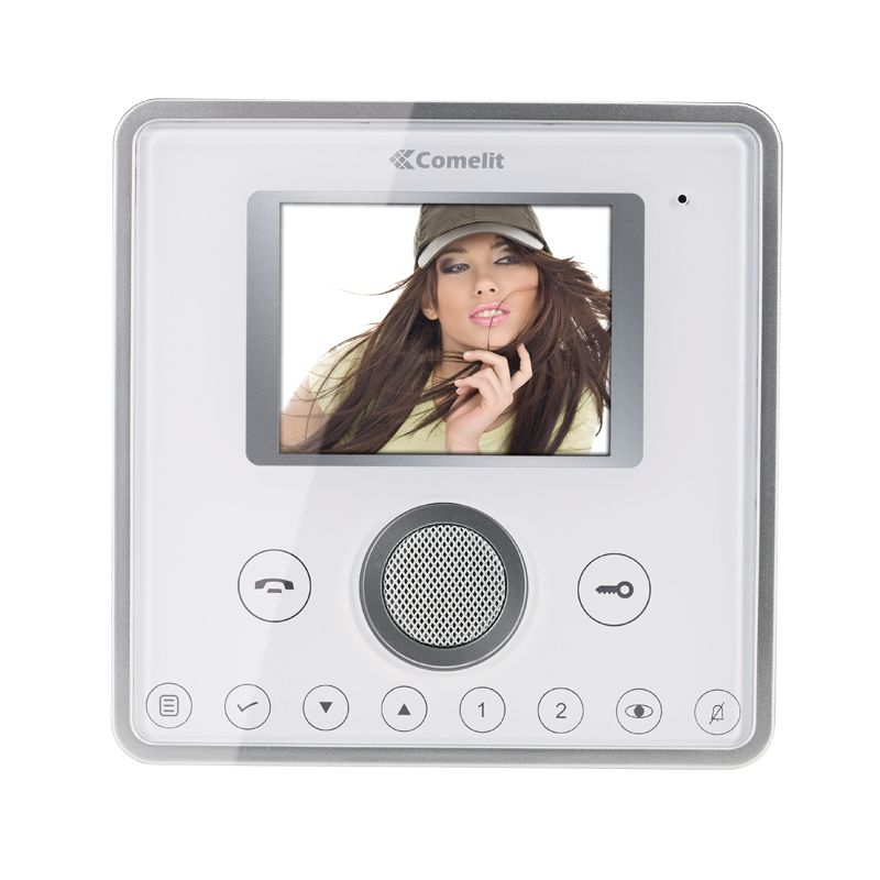Comelit comelit-6202W PLANUX COLOR HANDS-FREE MONITOR WITH 8 PULS. FOR VIP-WHITE