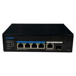 Utepo UTP6306TS-PSD-W Switch PoE++ 4 ports Gigabit + 1RJ45…