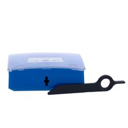 Ajax AJ-MANUALCALLPOINT-BLUE - Botón manual de alarma de incendio azul, Inalámbrico…