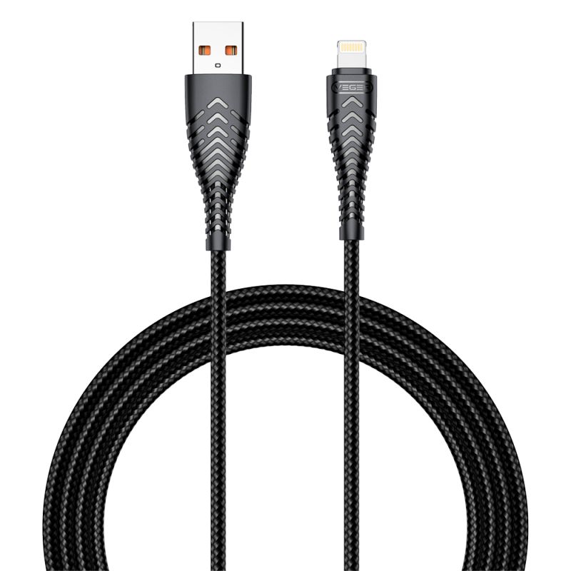 Veger VG-V105 - Veger, Cable USB2.0, USB-A a Lightning, Cubierta de…
