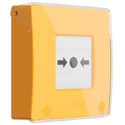 Ajax AJ-MANUALCALLPOINT-YELLOW - Botón manual de alarma de incendio amarillo,…