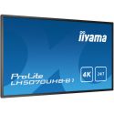 IIYAMA LH5070UHB-B1 iiyama LH5070UHB-B1. Design do produto: Tela plana para sinalização digital