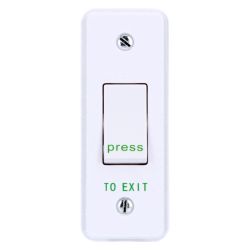 Cdvi RTE002S Plastic Exit Push Button, Narrow, Surface Mount