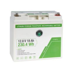 DEM-961 Lithium-ferrophosphate battery. 12.8V /18 Ah