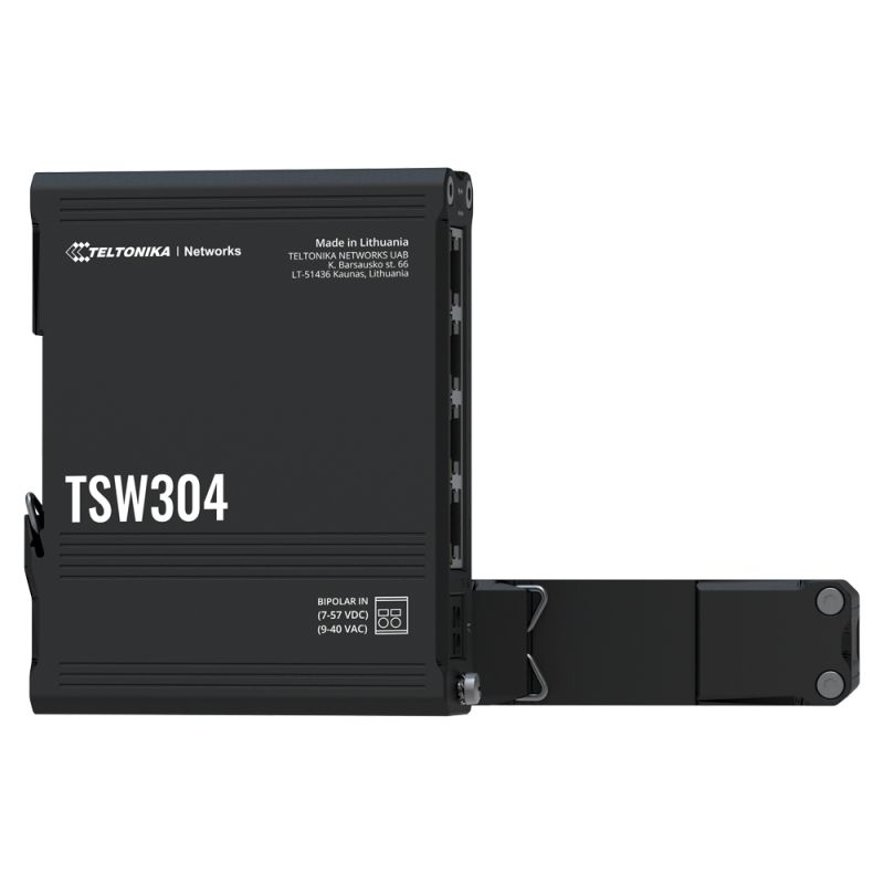 Teltonika TK-TSW304 - Teltonika Switch  No gestionable Industrial, 4 puertos…