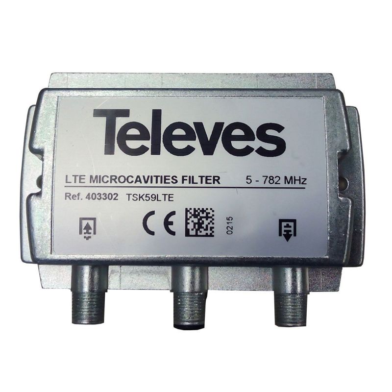 Filtre à Microcavités LTE “F” 5...782MHz Sélectif Televes