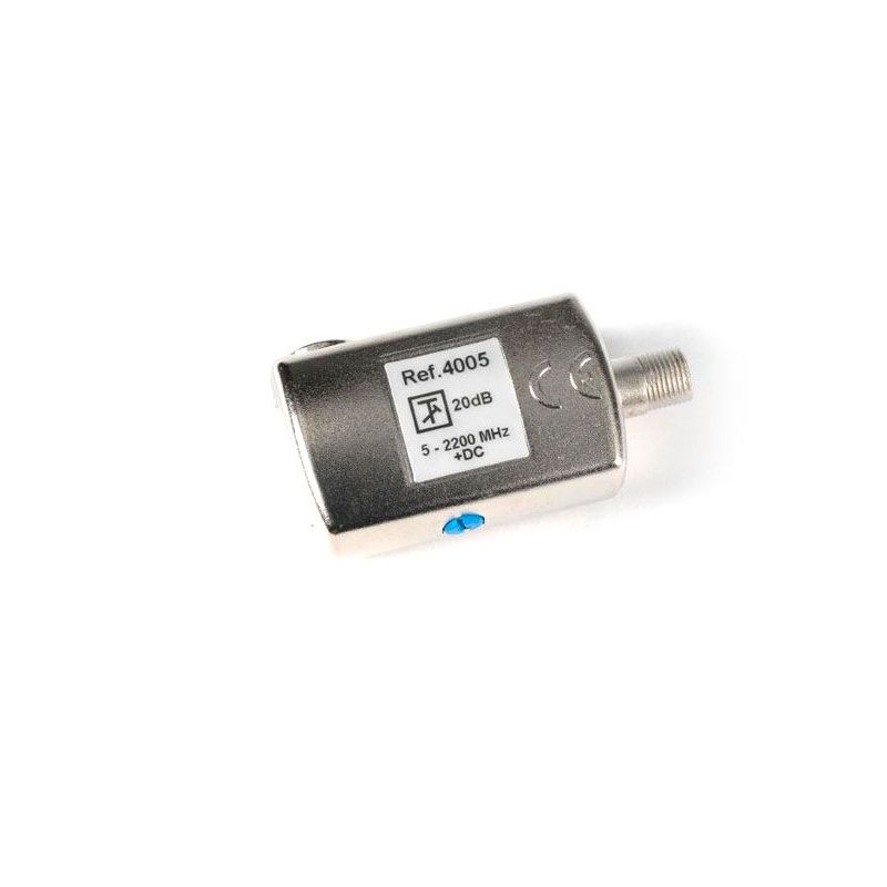 Attenuators 0-20 dB adjustable, DC bypass Televes