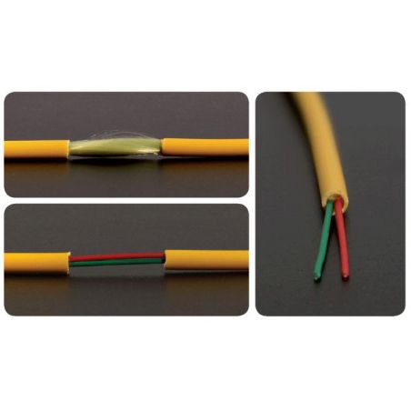 Triax cable fibra optica acero blindado LSZH 200 mt