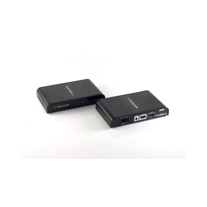 PLC HDMI Set, Transmitter+Receiver HDMI 1080p, 300 meters PLC transmission.