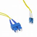 Cable de fibra óptica 0.5m SC a SC duplex bifibra monomodo 9/125