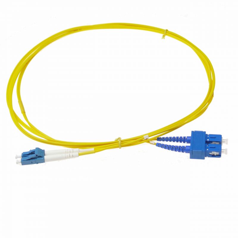 Cable de fibra óptica 0.5m SC a SC duplex bifibra monomodo 9/125