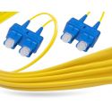 Cable de fibra óptica 3m SC a SC duplex bifibra monomodo 9/125