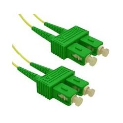 Cable de fibra óptica 0.5m SC/APC a SC/APC duplex bifibra monomodo 9/125