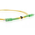 Cable de fibra óptica 0.5m SC/APC a SC/APC simplex, monomodo 9/125