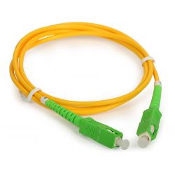 Cable de fibra óptica 5m SC/APC a SC/APC simplex, monomodo 9/125