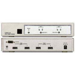 MATRIZ HDMI 2IN-2OUT (2 entradas 2 salidas),IR (mando a distancia), RS-232