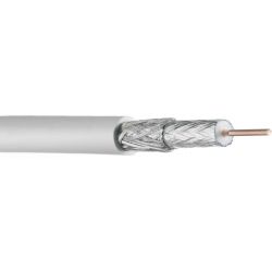Cable coaxial RG6 triax koka blanco interior bobina de 100 metros