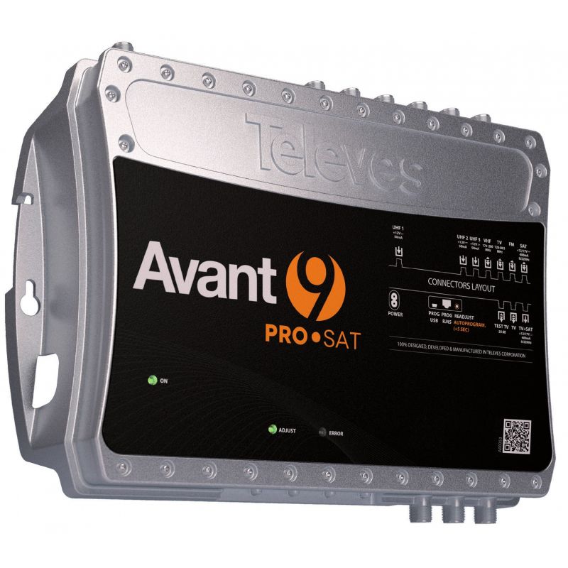 Televés Avant9 Pro: Central amplificadora programable