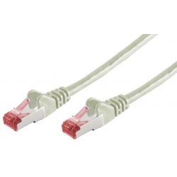 RJ45 1m network cable Cat 7 SFTP PIMF 600MHz Grey
