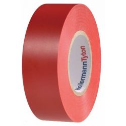Red Insulating Tape 19mmx20m HellermannTyton