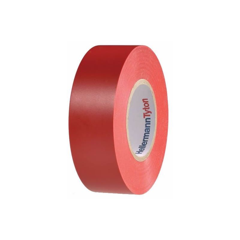 Red Insulating Tape 19mmx20m HellermannTyton