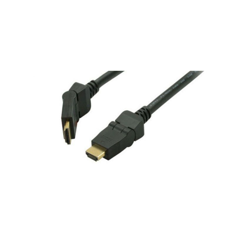Cable HDMI 2.0 de 1.5m Bañado en oro, 4K, 3D HDR, HEAC, HDPC, Núcleo de ferrita, OFC, Libre de halógenos