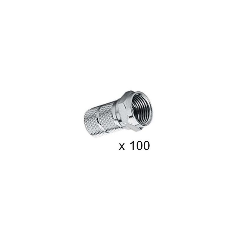 Bolsa de 100 conectores F Triax para cable coaxial de 7 mm triax-153073
