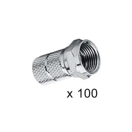 Bag of 100 F connectors Triax for 7 mm coaxial cable triax-153073