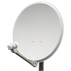QA60 Antena parabólica de Acero opticum con cuádruple LNB Antracita 60 cm