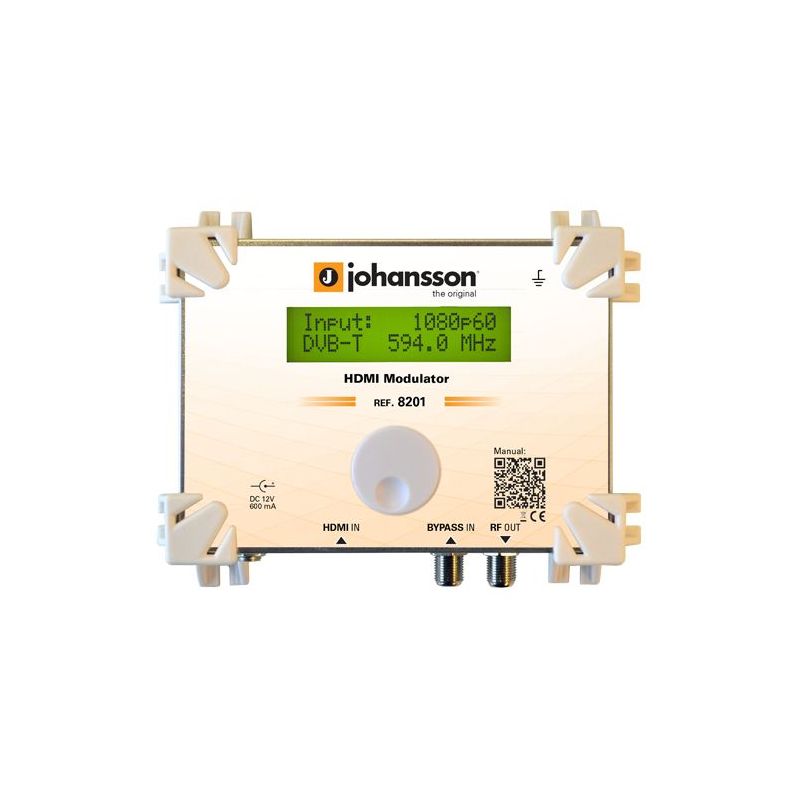 Johansson 8201: HDMI to DVB-T and ISDB-T modulator