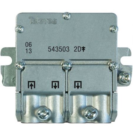 Mini-Repartidor 5...2400 MHz easyF 2D 4,3/4dB Televes