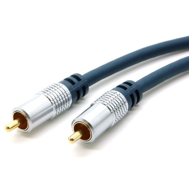 Basics Cable de audio digital coaxial 1,2 m 2 machos a 2 machos + Cable de audio RCA 1,2 metros 