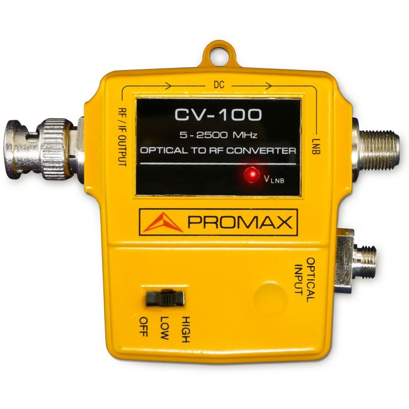 Promax CV-100: Conversor de señal optica a RF