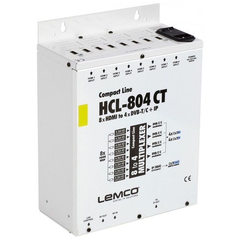 Lemco HCL-804CT Digital Headend + IP streaming