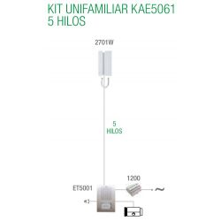 Comelit KAE5061 KIT áudio 5 fios monofamiliar. Extra-mini